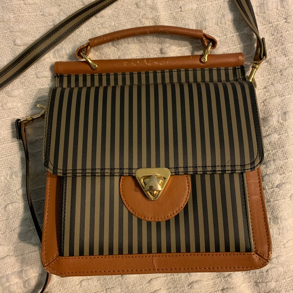 Vintage striped Y&S Original bag. Unique piece.